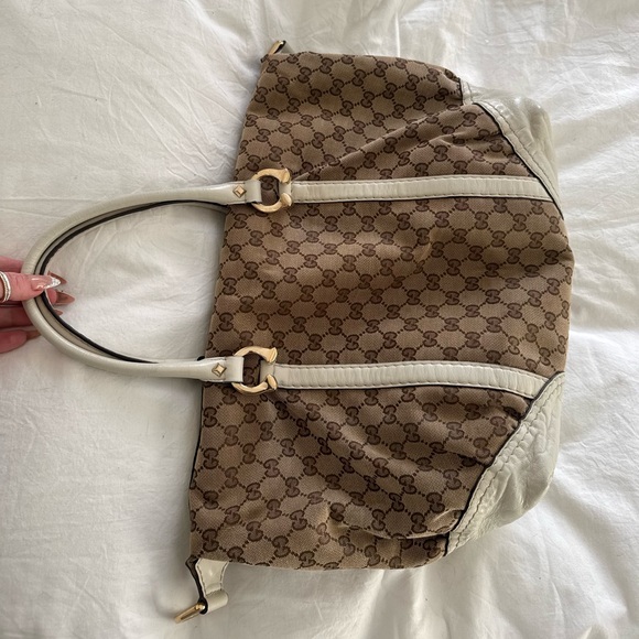 authentic vintage Gucci GG Canvas Bowler Shoulder Bag - Picture 3 of 12